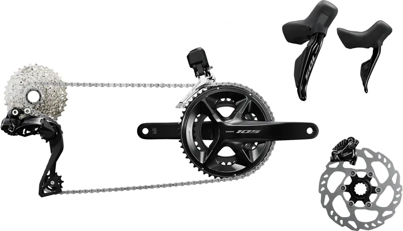 Shimano 105 R7100 Di2  Disc Groupset