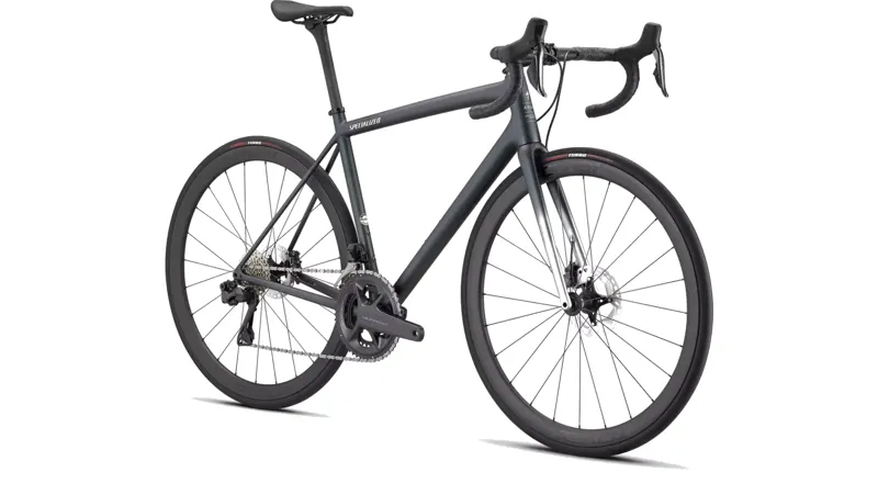 Specialized Aethos Expert Road Bike 2022 in Oil/Silver-2