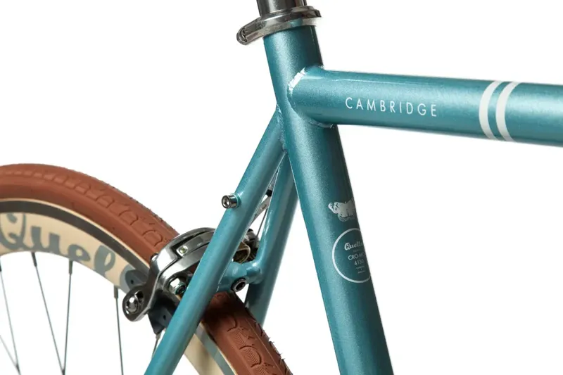 Quella Varsity Collection - Cambridge Steel Single Speed Bike in Blue-4
