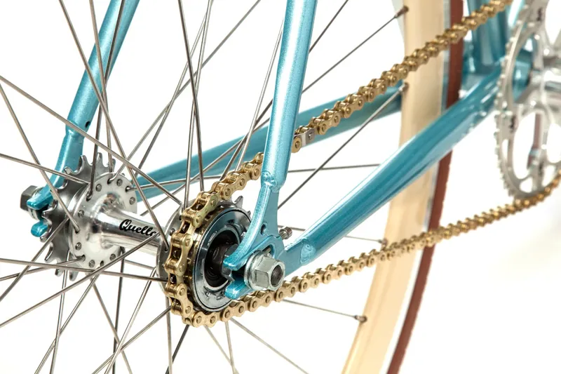 Quella Varsity Collection - Cambridge Steel Single Speed Bike in Blue-5