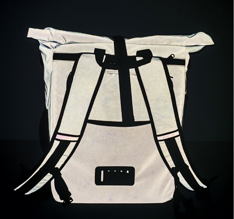 Vistella Lantern 2-In-1 Reflective Backpack Pannier Bag-2