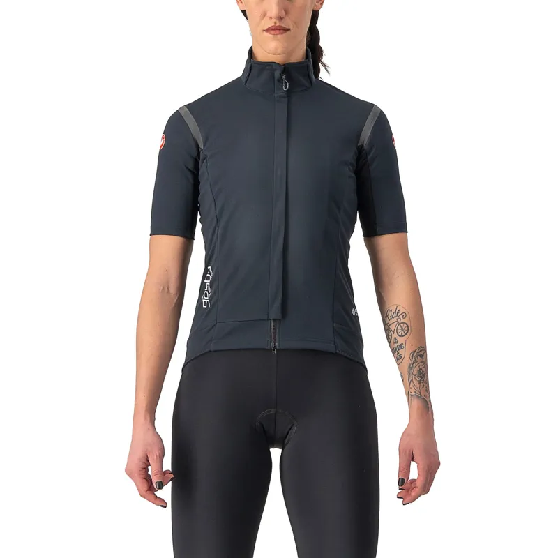 Castelli Gabba RoS 2 Short Sleeve Womens Jersey in Light Black/Black