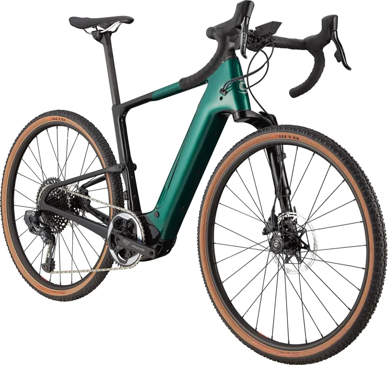 Cannondale Topstone Neo Carbon Lefty 1 eGravel Bike in Green-1