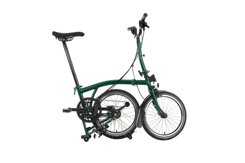 BROMPTON C LINE EXPLORE 6 SPEED FOLDING BIKE RACING GREEN-2