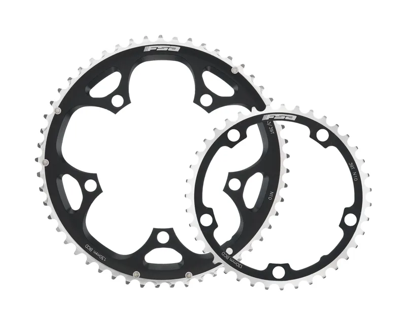 FSA Pro Road Bike 2x11 Chainring in Black-1
