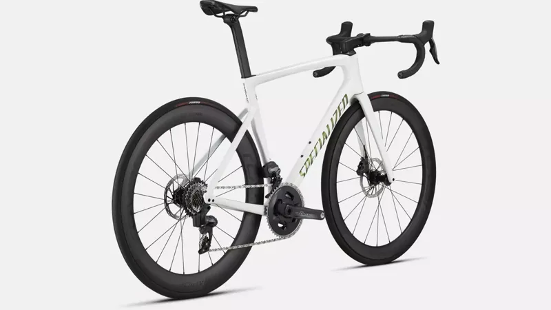 Specialized Tarmac SL7 Pro Force eTap AXS RaceBike in Green Over White