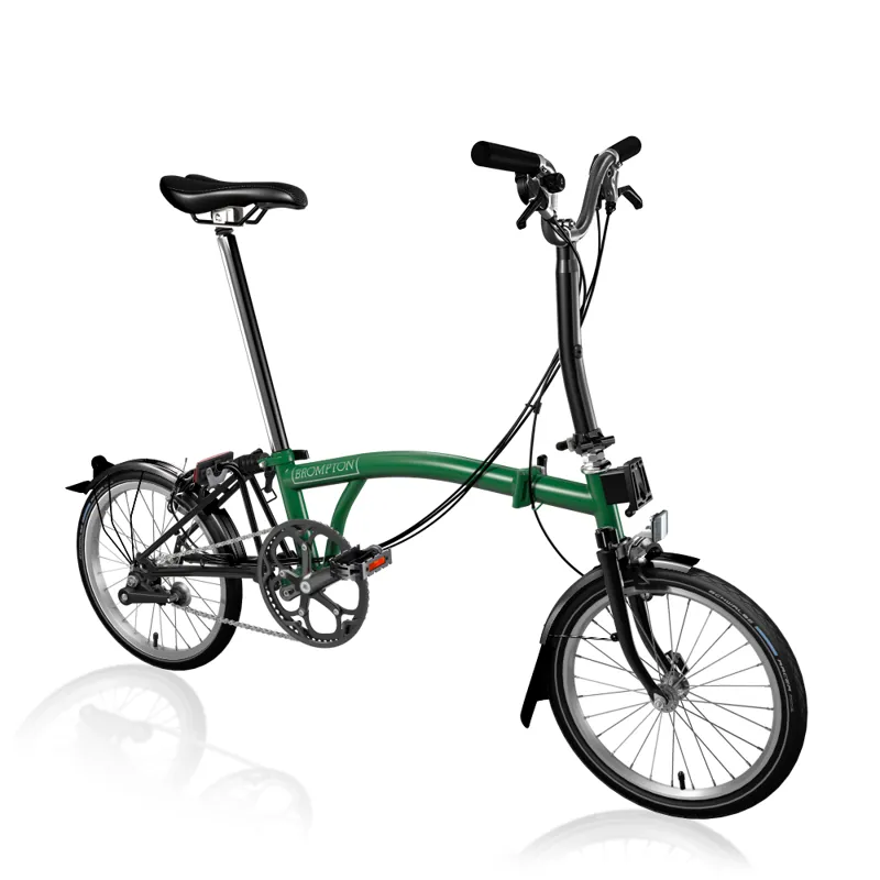 BROMPTON C LINE EXPLORE 6 SPEED FOLDING BIKE RACING GREEN