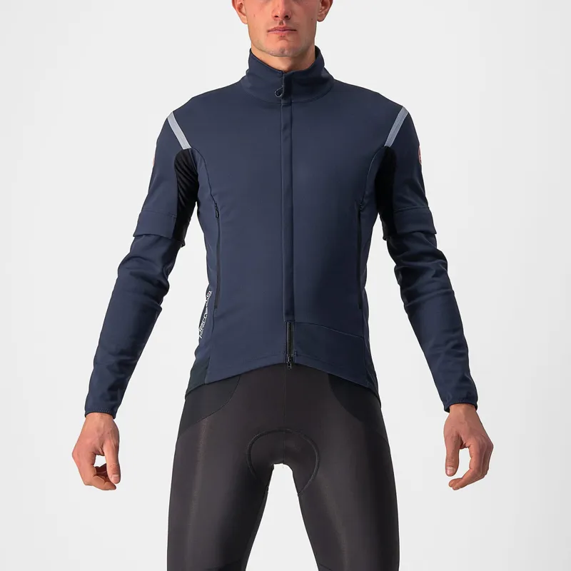 Castelli Perfetto RoS 2 Convertible Jacket in Savile Blue/Silver Grey
