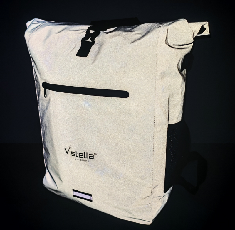 Vistella Lantern 2-In-1 Reflective Backpack Pannier Bag-4