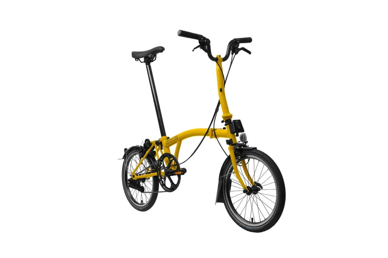 Brompton C Line Urban 2 Speed Folding Bike Bumblebee Yellow