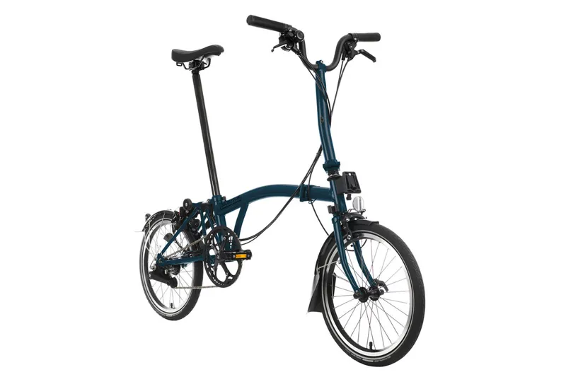 Brompton C Line Urban 2 Speed Folding Bike ocean Blue