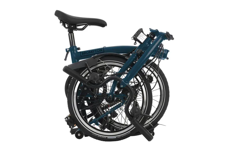 Brompton C Line Urban 2 Speed Folding Bike ocean Blue-3