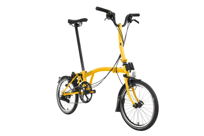 Brompton C Line Explore 6 Speed Folding Bike Bumblebee Yellow