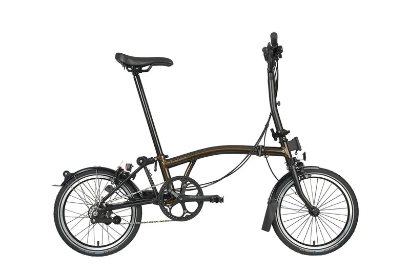 Brompton C Line Explore 6 Speed Folding Bike Black Lacquer-1