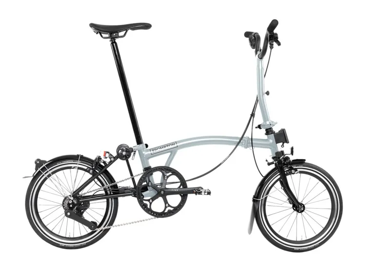 Brompton P Line Explore 12 Speed Folding Bike Lunar Ice-1