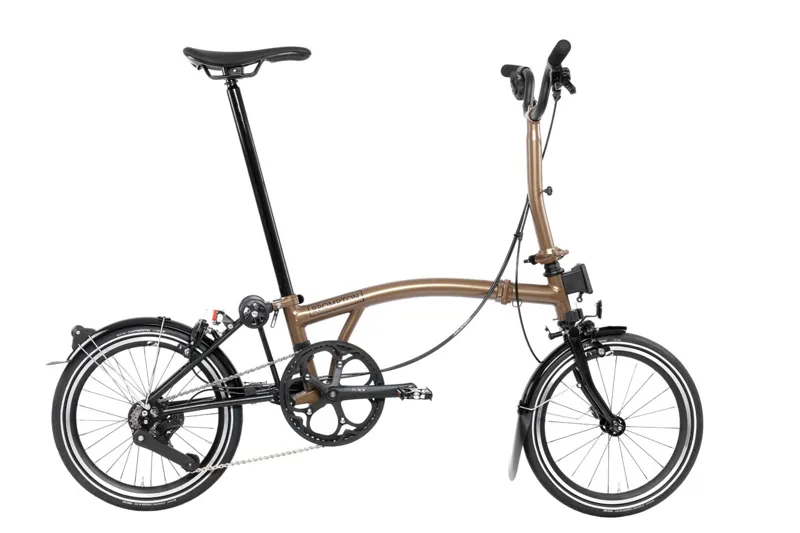 Brompton P Line Explore 12 Speed Folding Bike Bronze Sky Metallic-1