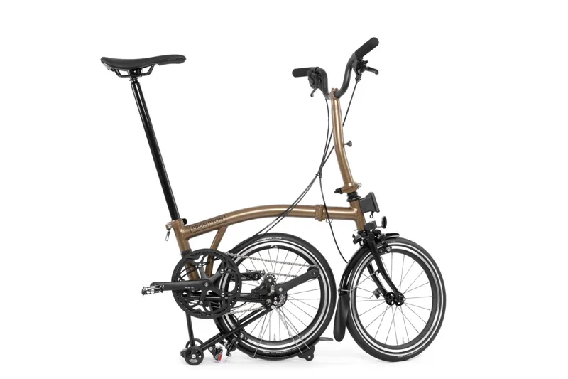 Brompton P Line Explore 12 Speed Folding Bike Bronze Sky Metallic-2
