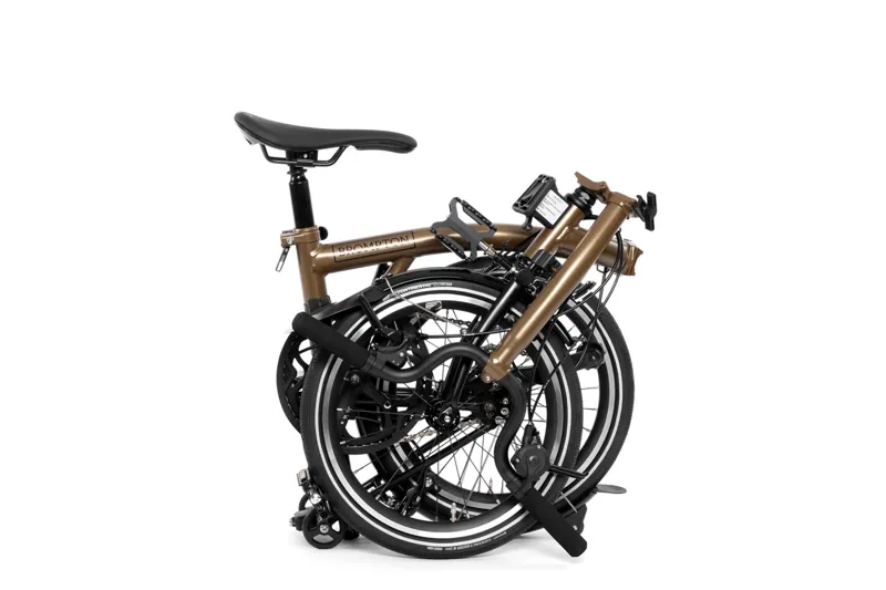 Brompton P Line Explore 12 Speed Folding Bike Bronze Sky Metallic-3