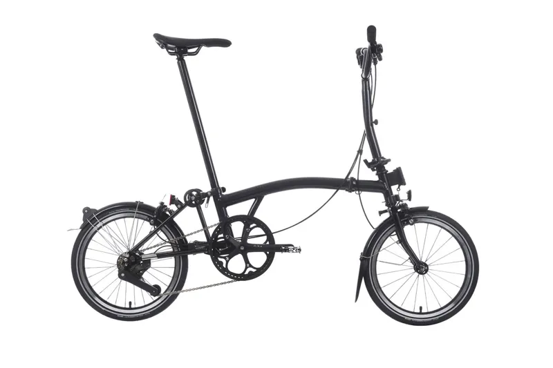 Brompton P Line Explore 12 Speed Folding Bike Midnight Black Metallic-1