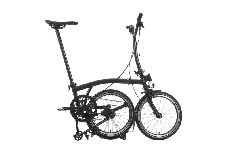 Brompton P Line Explore 12 Speed Folding Bike Midnight Black Metallic-2