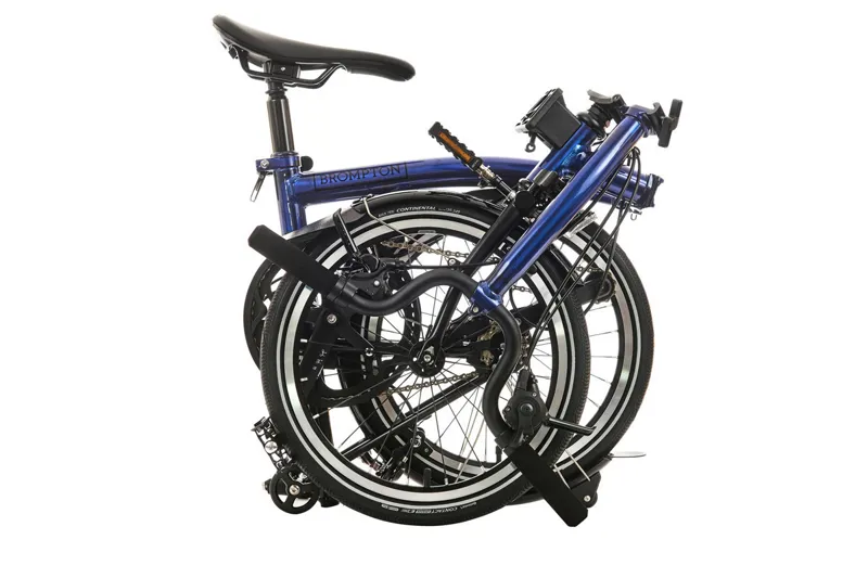 Brompton P Line Explore 12 Speed Folding Bike Bolt Blue Lacquer-3