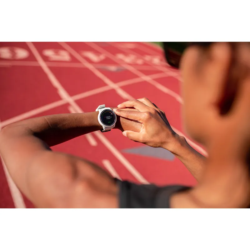 Coros pace 2 premium sport watch with silicone strap white-5