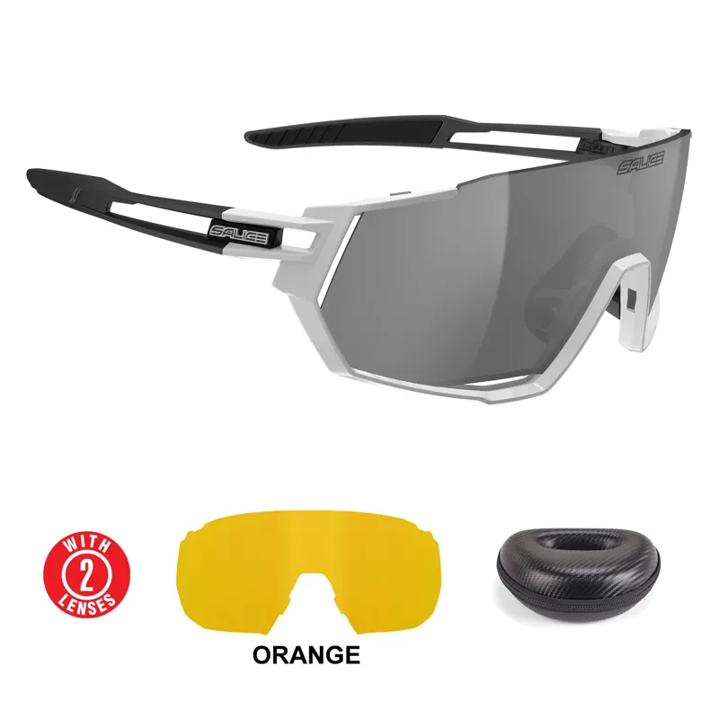 Salice 029 RW Mirror White/black frame Silver Lens