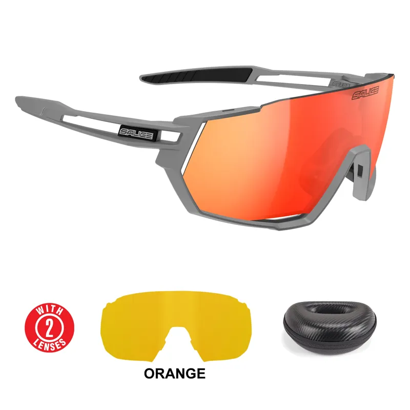 Salice 029 RW Mirror Grey frame Red Lens