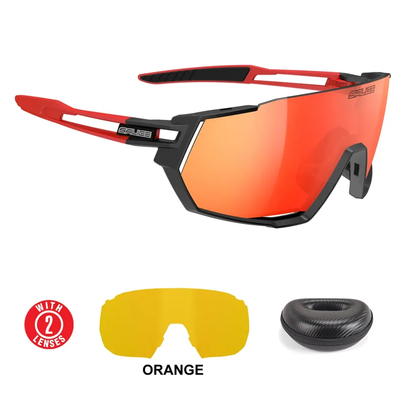 Salice 029 RW Mirror Black/red frame Red Lens