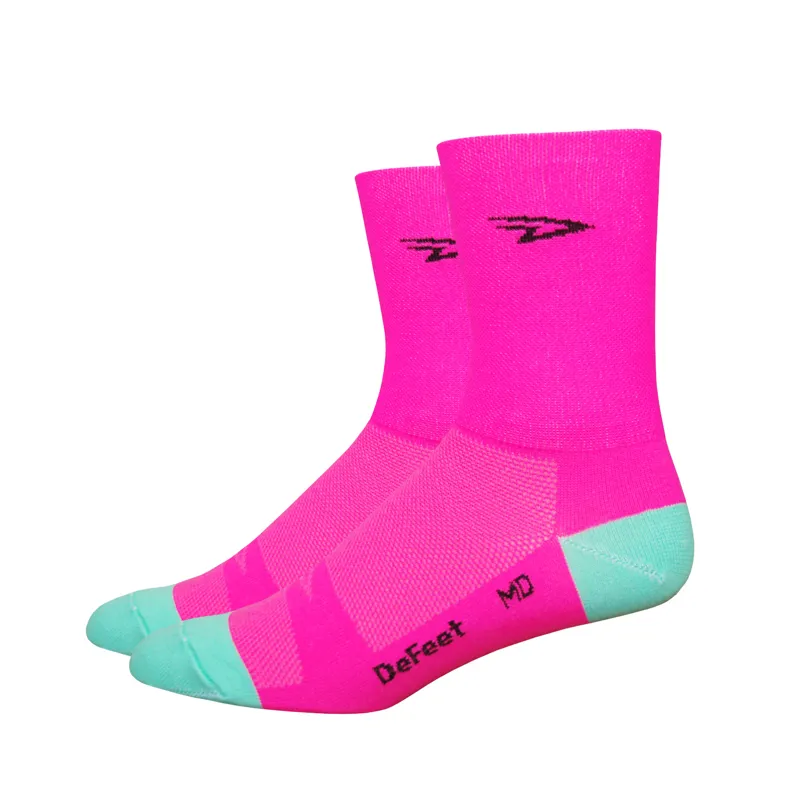 Defeet Aireator 5in socks pink