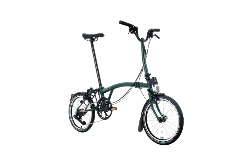 Brompton C Line 12 Speed Folding Bike Racing Green-1
