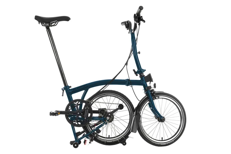 BROMPTON C LINE URBAN 2 SPEED FOLDING BIKE LOW-MID-HIGH OCEAN BLUE-2