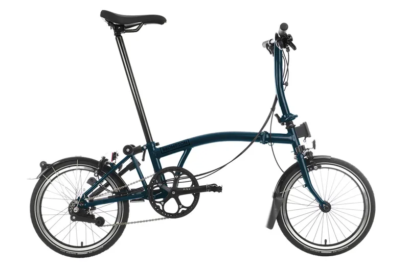 BROMPTON C LINE URBAN 2 SPEED FOLDING BIKE LOW-MID-HIGH OCEAN BLUE-4