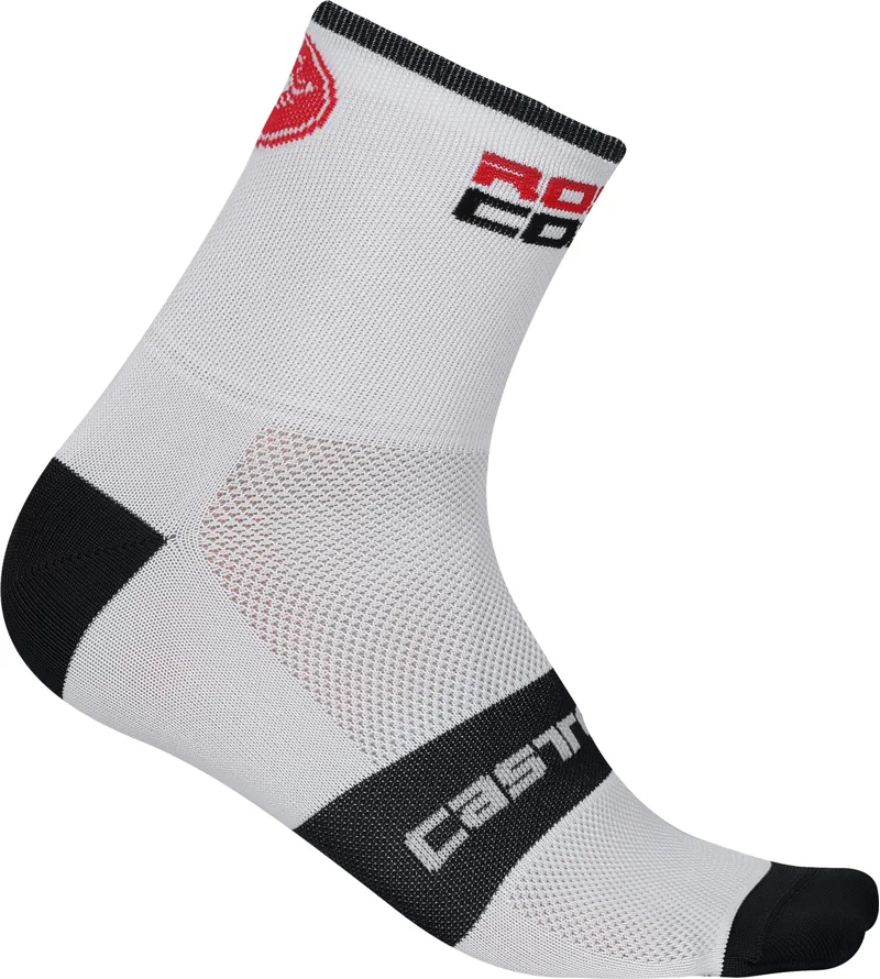 Castelli Rosso Corsa 13 Sock White 