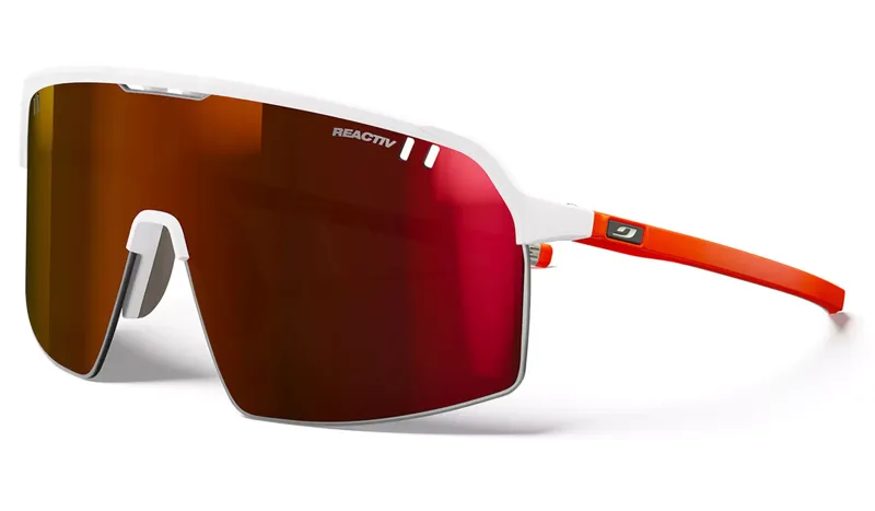 Julbo Intensity White / Fluorescent Orange REACTIV 0-3 High Contrast
