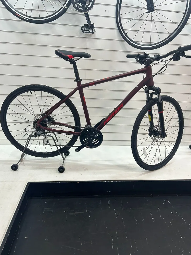 Merida Crossway 20 D Hybrid bike in Red Shop Soiled-4