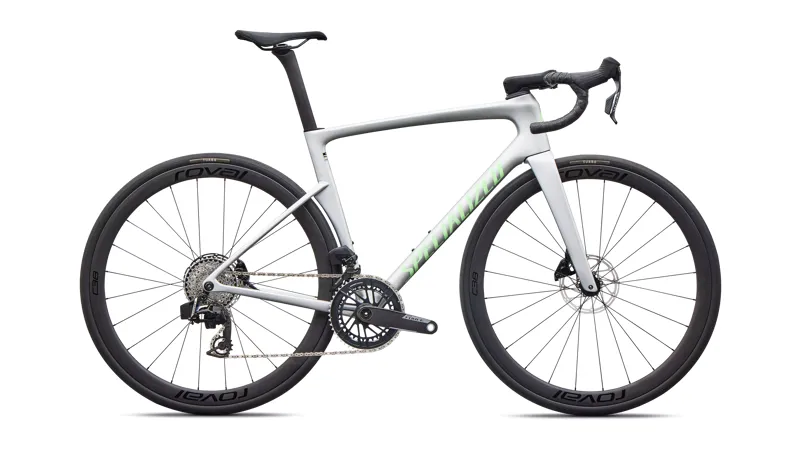 Tarmac SL9 Expert - SRAM Force AXS SILVER / POWDER LIME