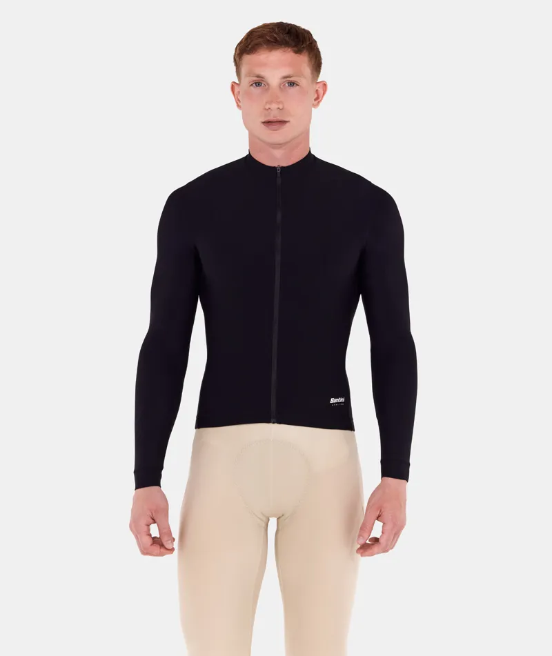 Santini RTR Unisex Long Sleeved Jersey Black