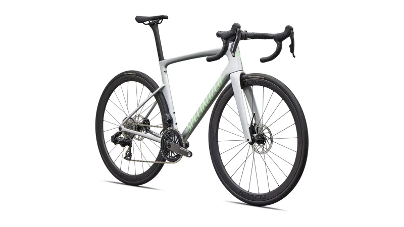 Tarmac SL9 Expert - SRAM Force AXS SILVER / POWDER LIME-1