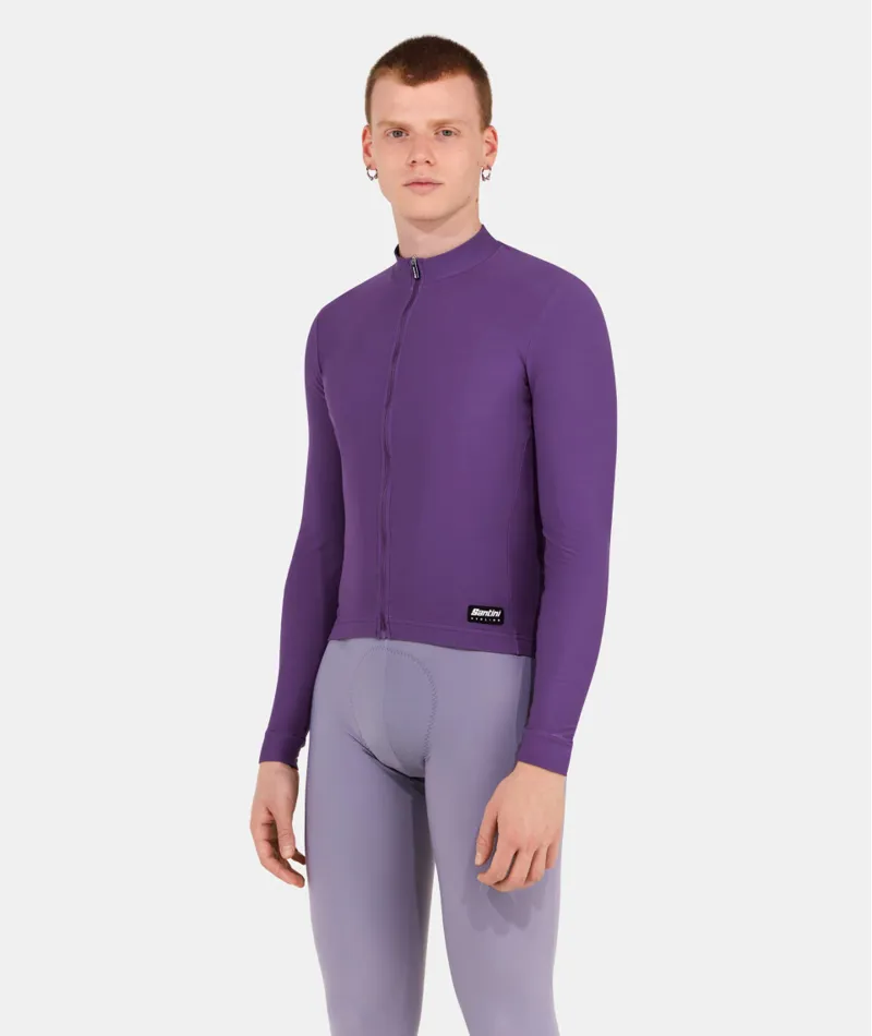 Santini RTR Unisex Long Sleeve Jersey Purple-2