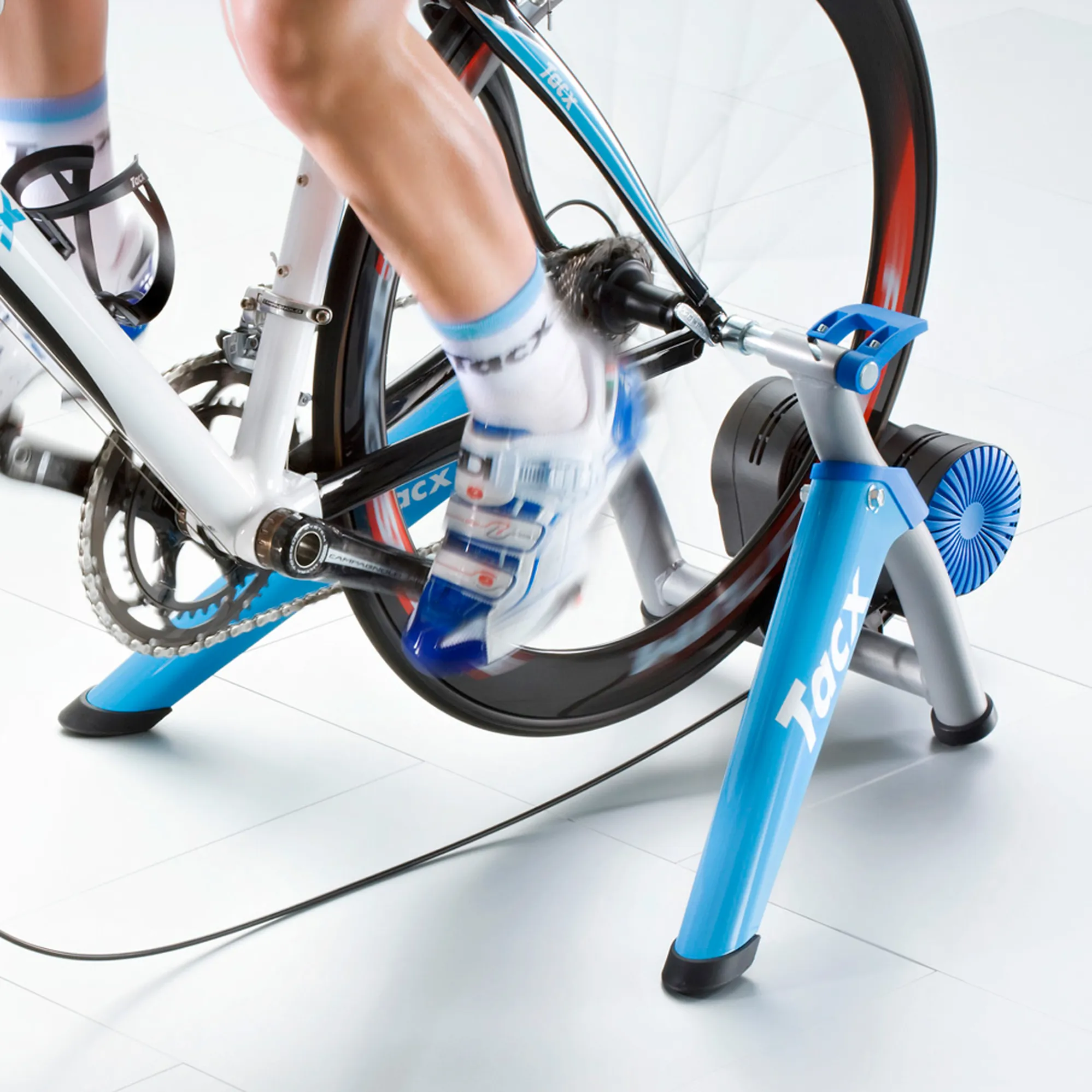 Tacx Booster Ultra High Power Folding Magnetic Trainer in Blue