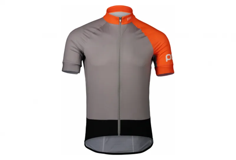 essential road jersey male granite grey/zinc orange