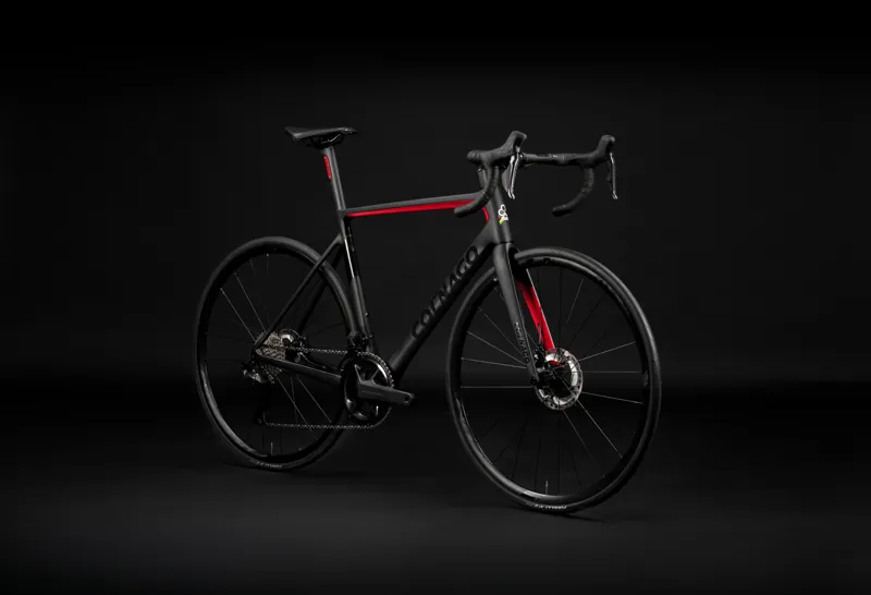 Colnago V3 Disc 2023 Ultegra Di2 Carbon Road Bike in Black / Red MKBR-4