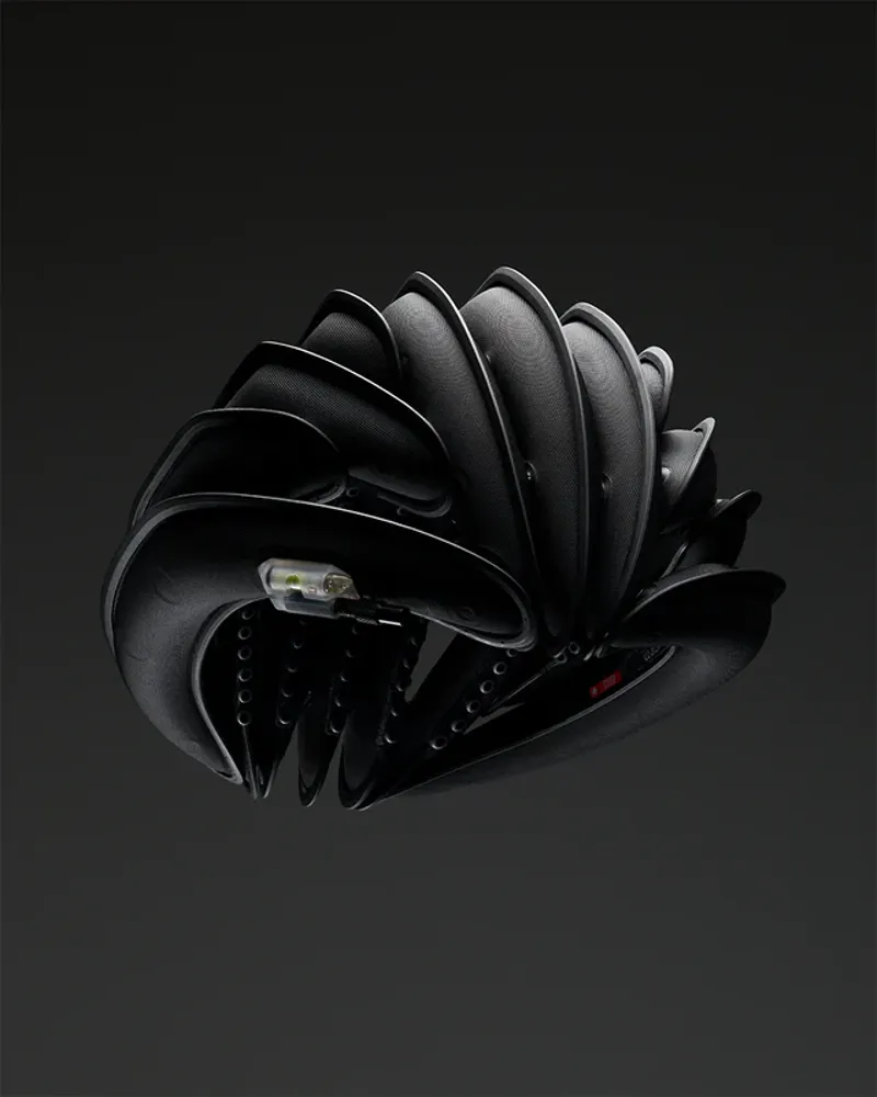 Ventete AH-1 Inflatable Helmet with E-Pump Black-1