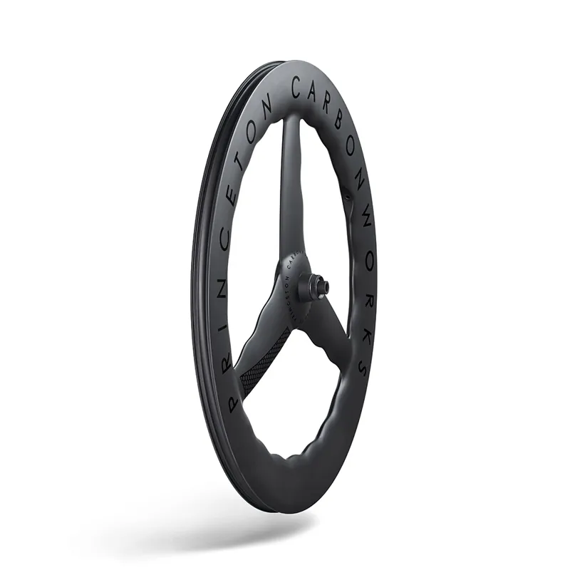 Princeton Mach 7580 Front Tri Spoke Wheel Black 700c front 3-spoke