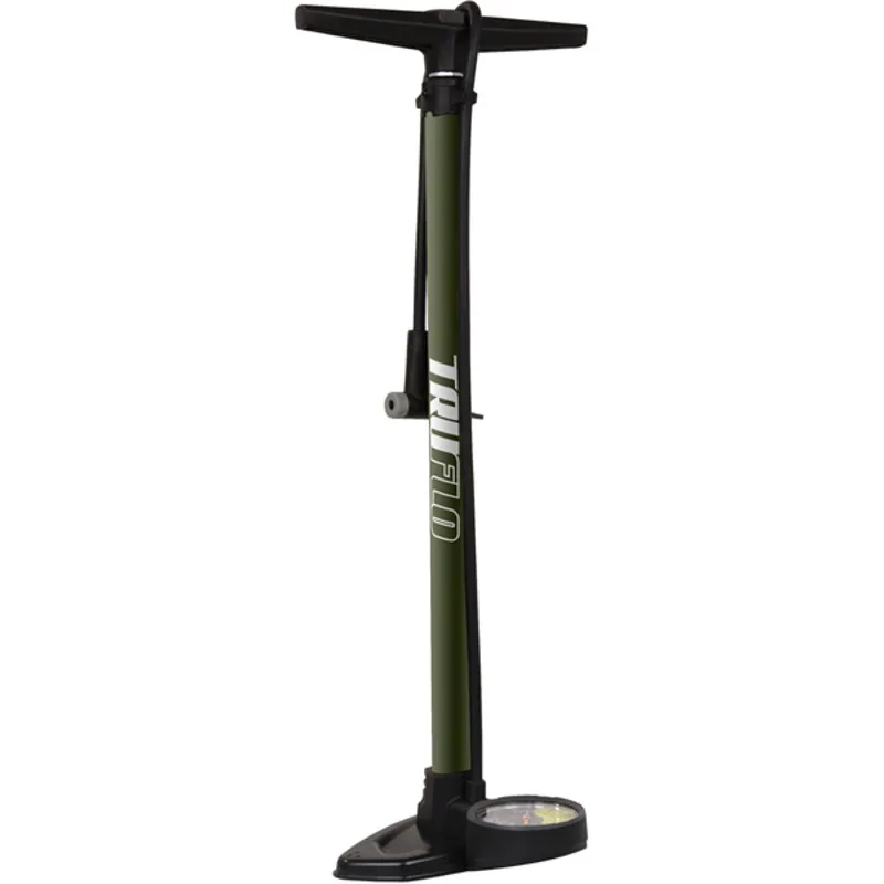 Truflo Supertrax Floor Pump in Olive Green