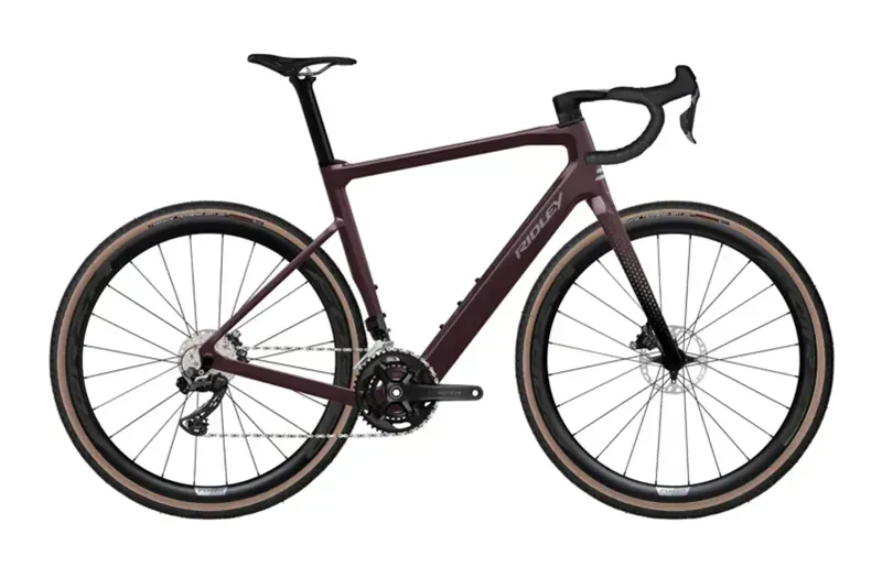 Ridley E-Grifn GRX600 2x E-Gravel Bike in Dark Plum