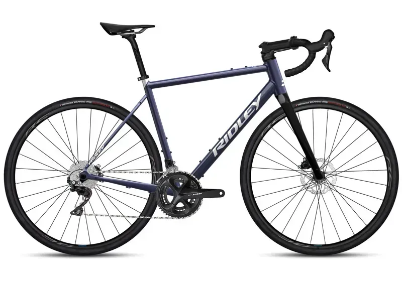 Ridley Grifn A 105 2x12 Road Bike in Dark Violet Cameleon