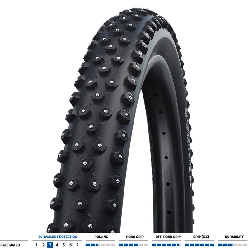 Schwalbe Ice Spiker Pro Wired Tire in Black-1