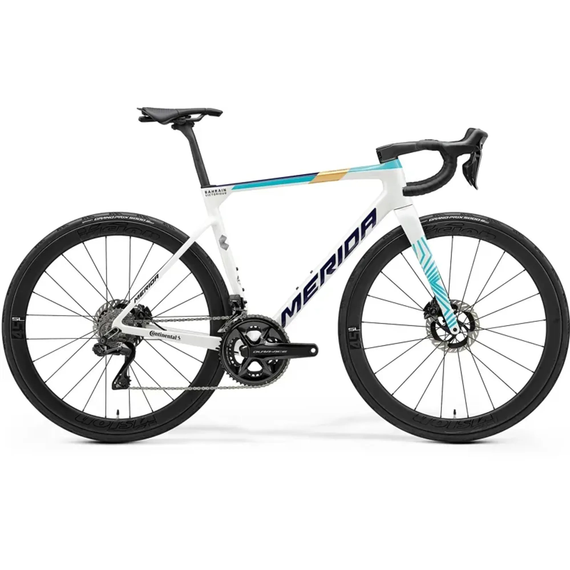 Merida Scultura Team Road Race Bike In Team Teal/Pearl